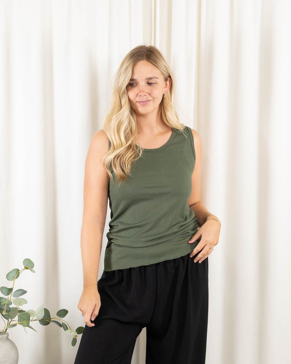 Nina top, Khaki