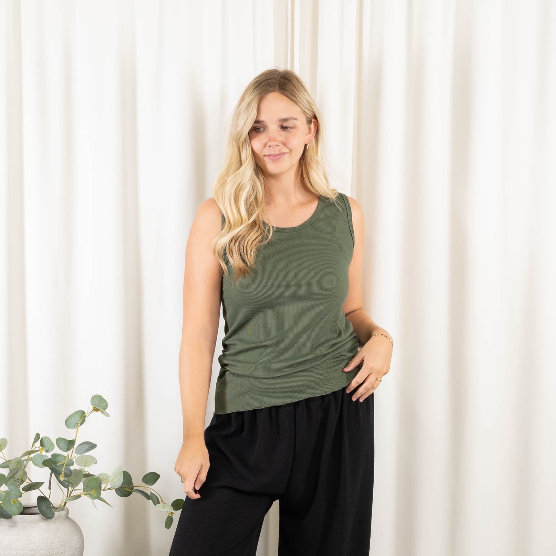 Nina top, Khaki