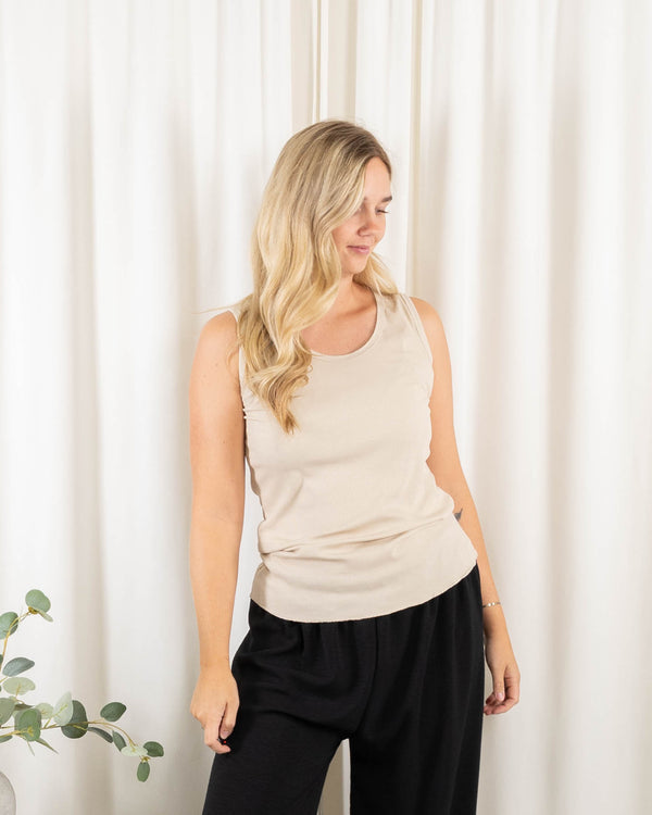 Nina top, Beige