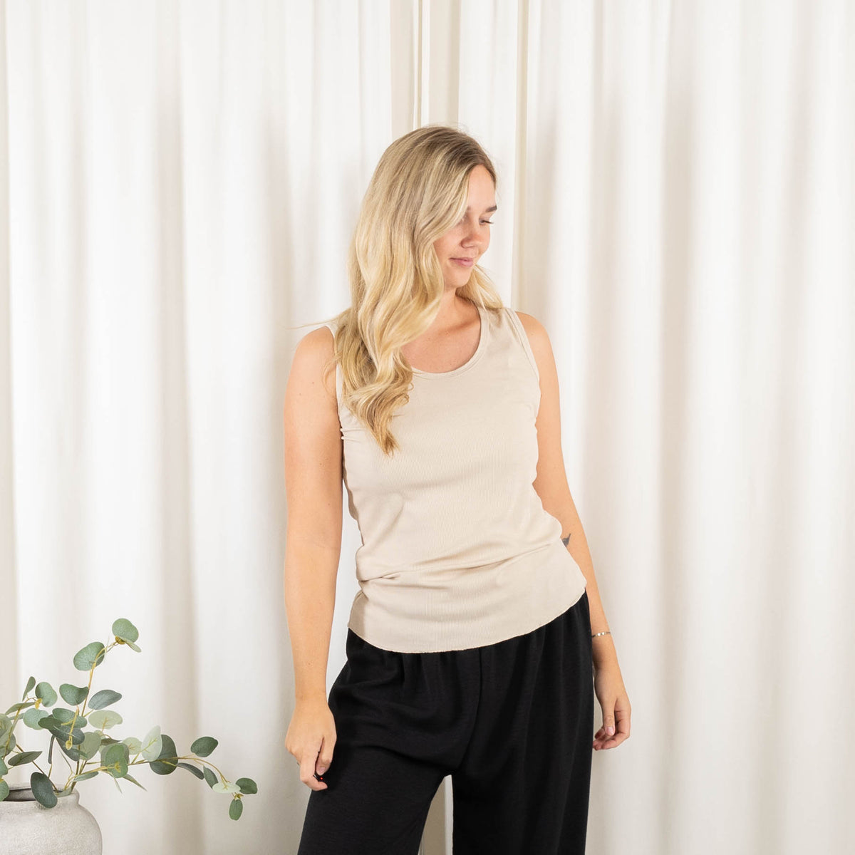 Nina top, Beige