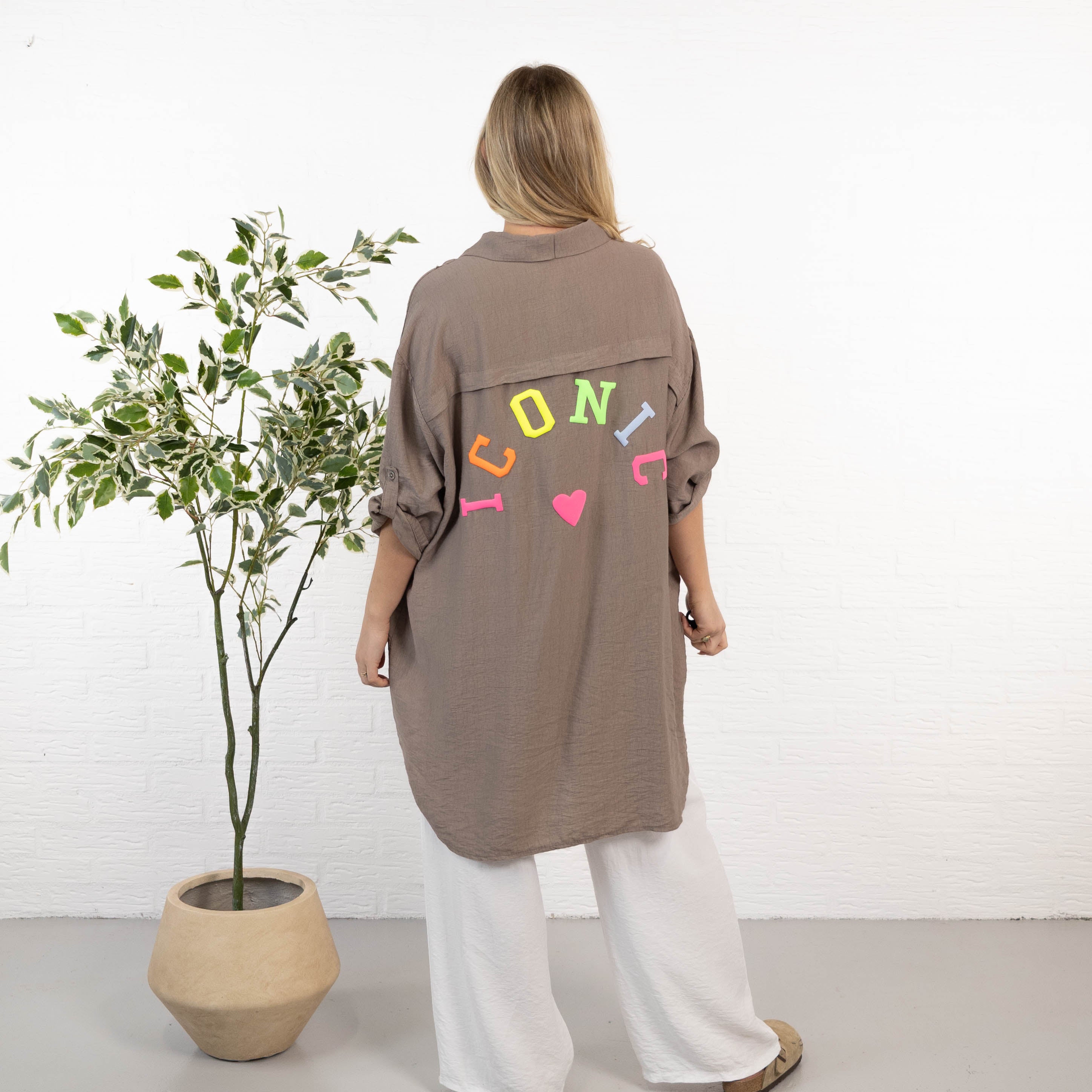 Laura skjorte, Taupe