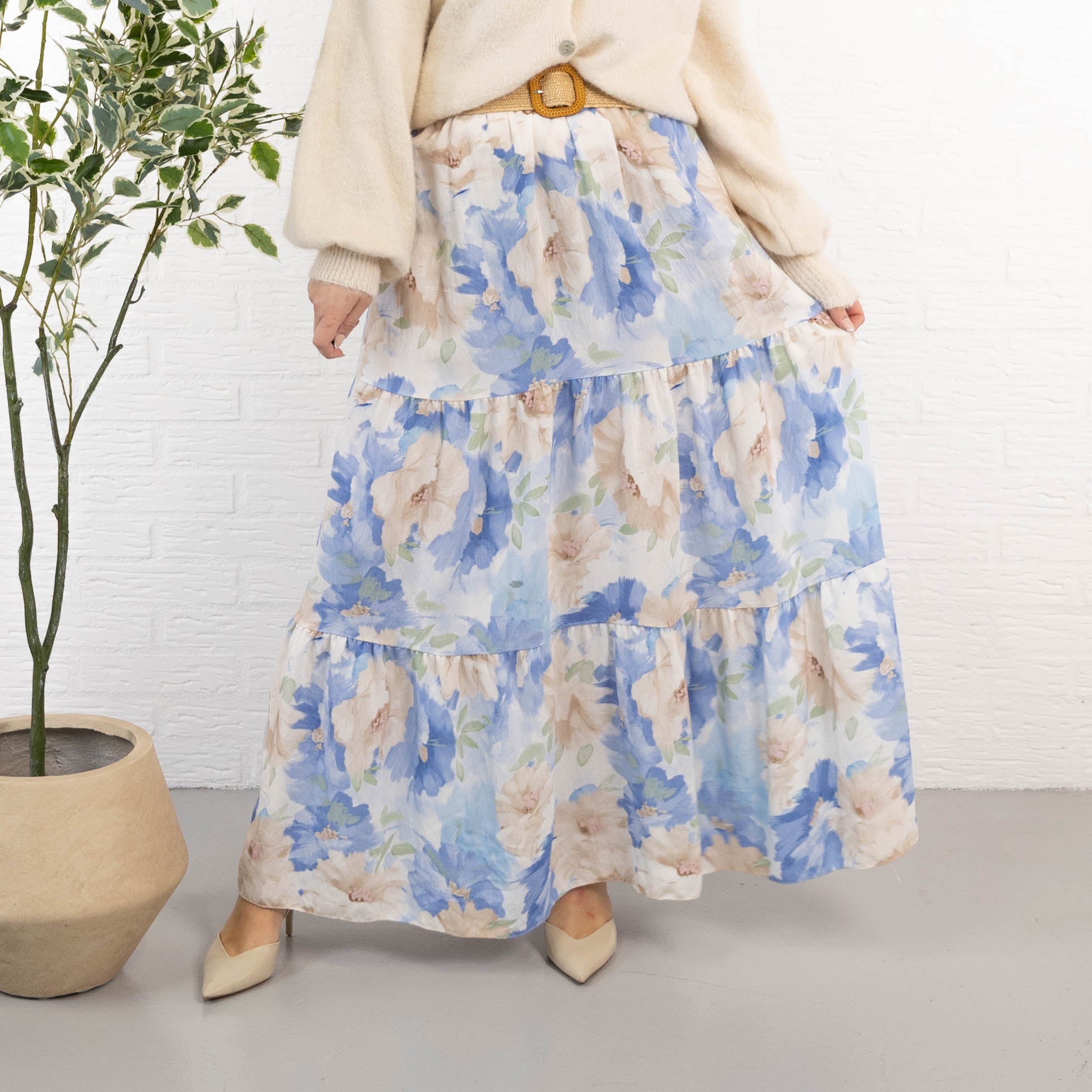 Rasmine nederdel, Lyseblå