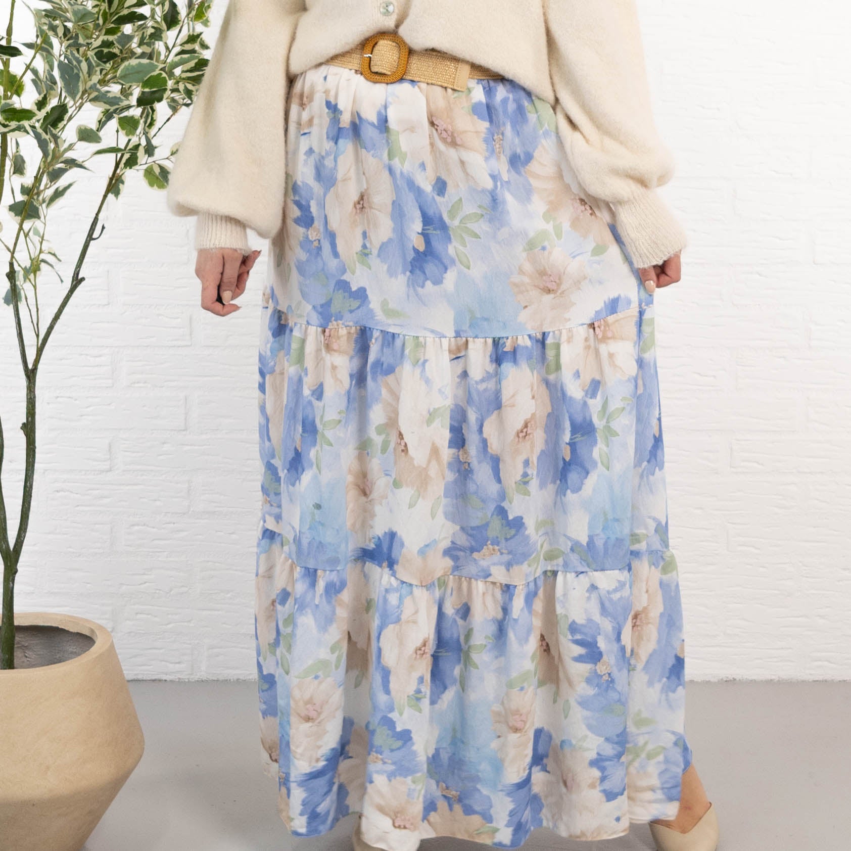 Rasmine nederdel, Lyseblå