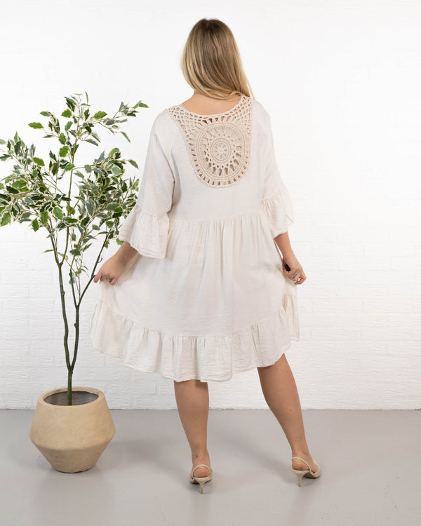Elsebeth kjole, Beige