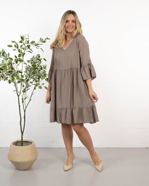 Elsebeth kjole, Taupe