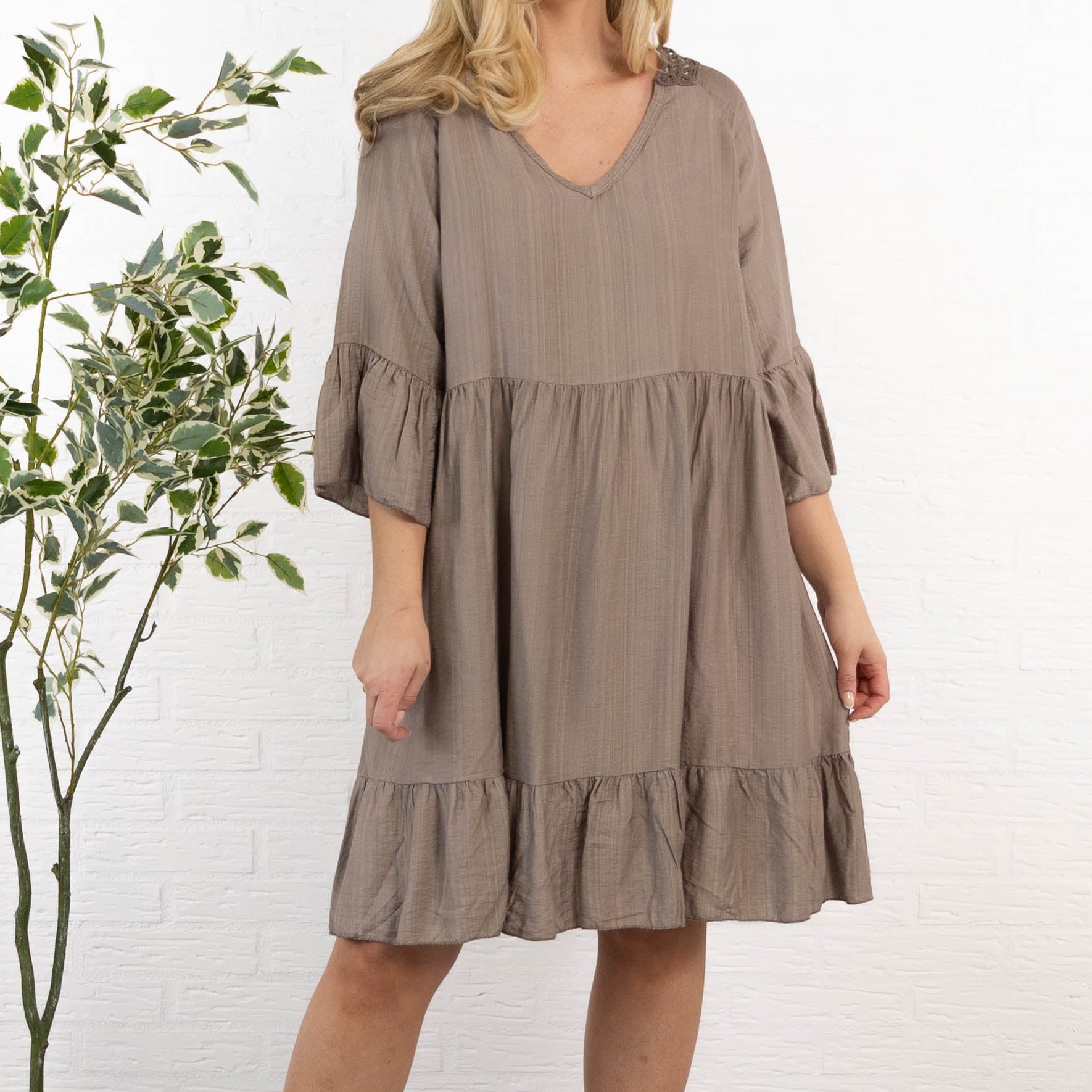 Elsebeth kjole, Taupe