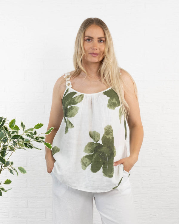 Ludmilla top, Khaki