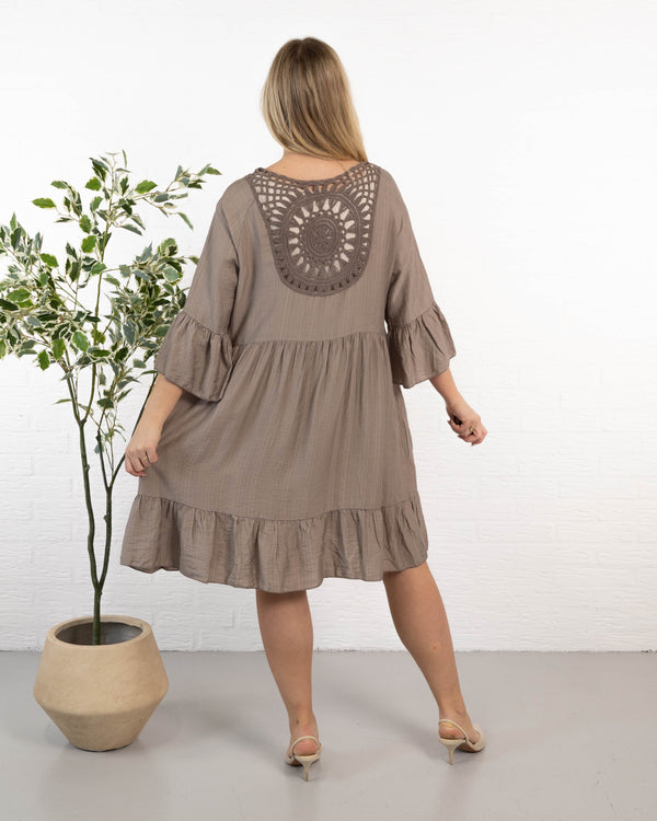 Elsebeth kjole, Taupe