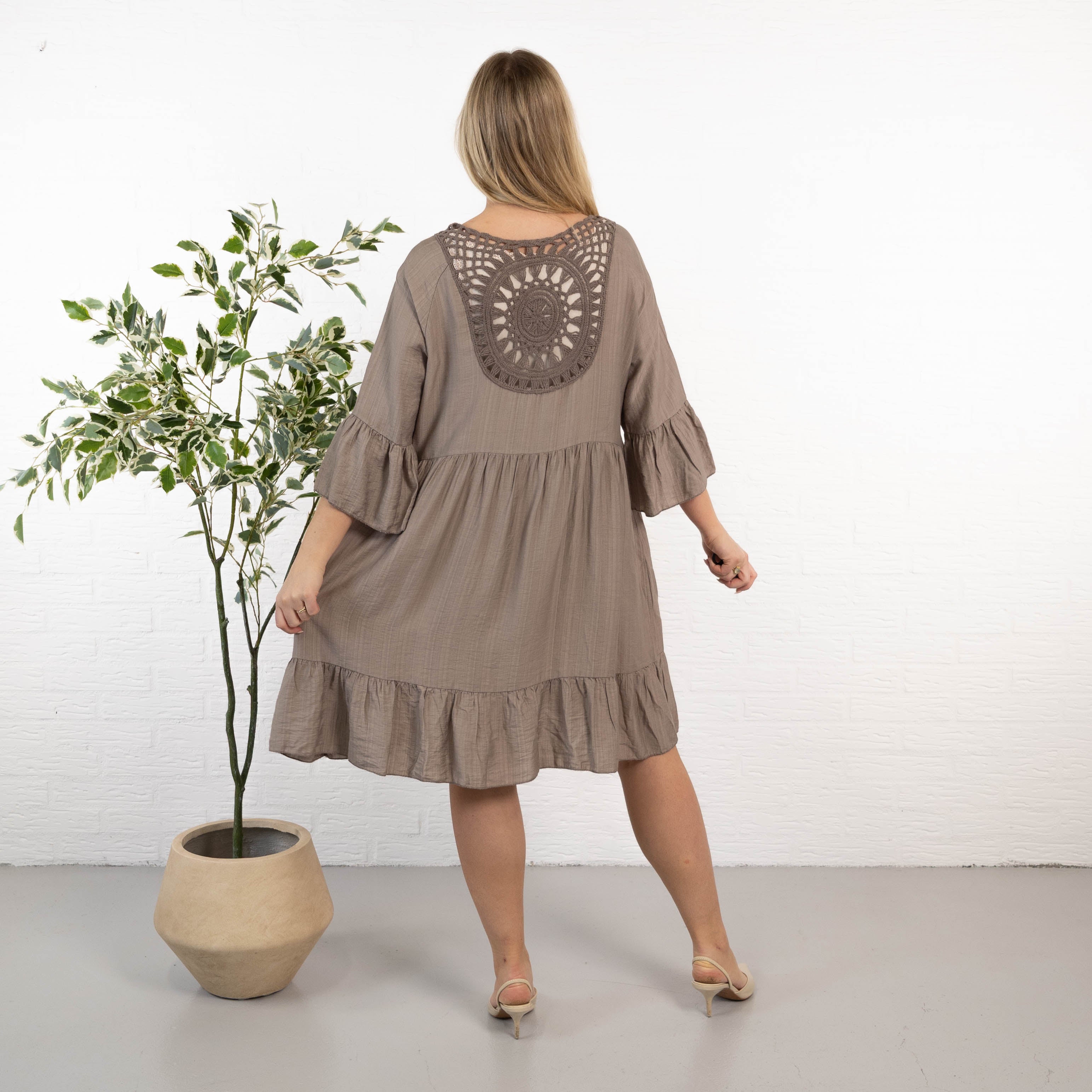 Elsebeth kjole, Taupe