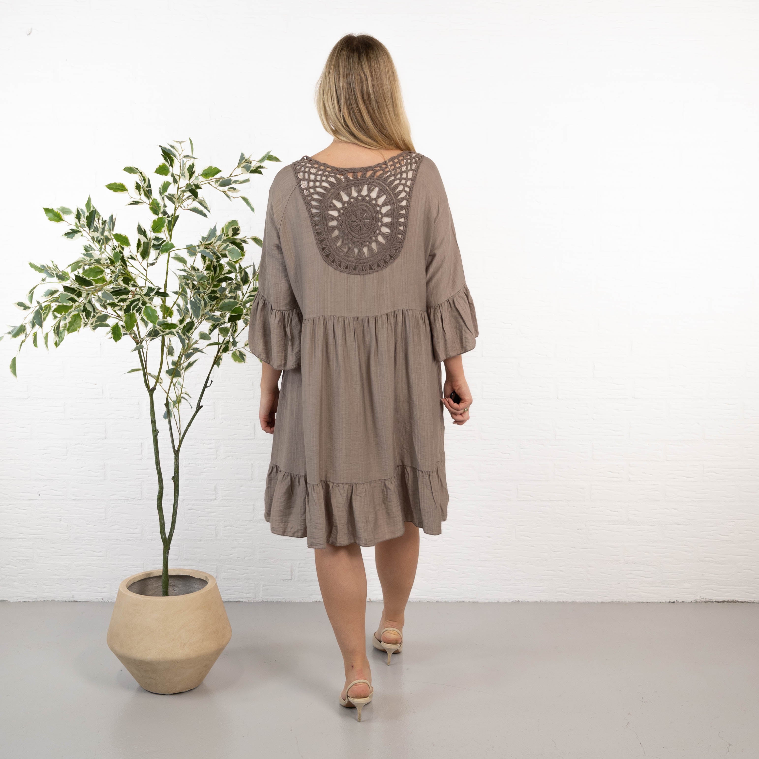 Elsebeth kjole, Taupe