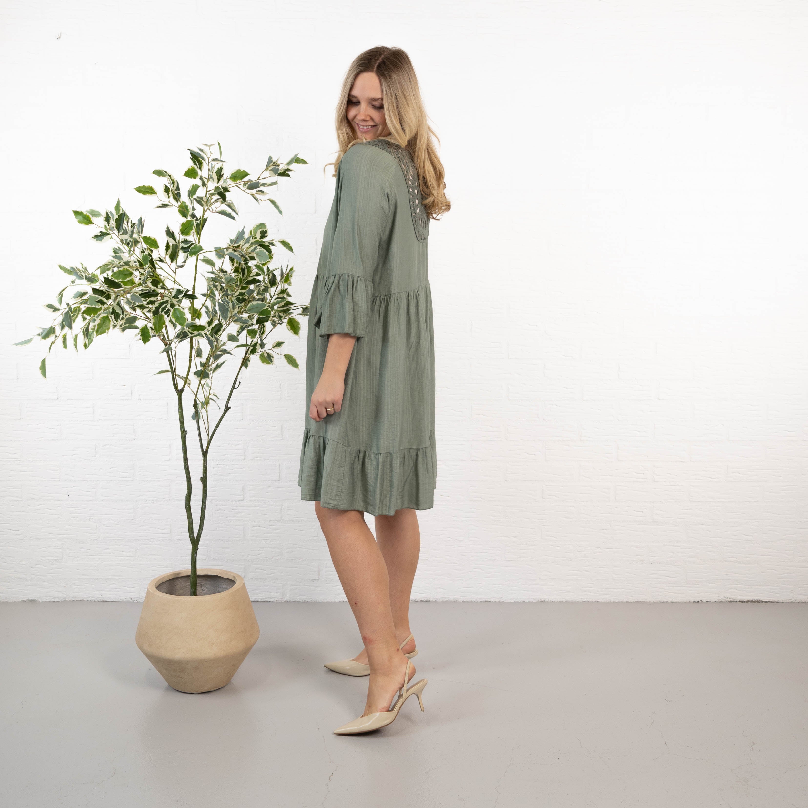 Elsebeth kjole, Khaki