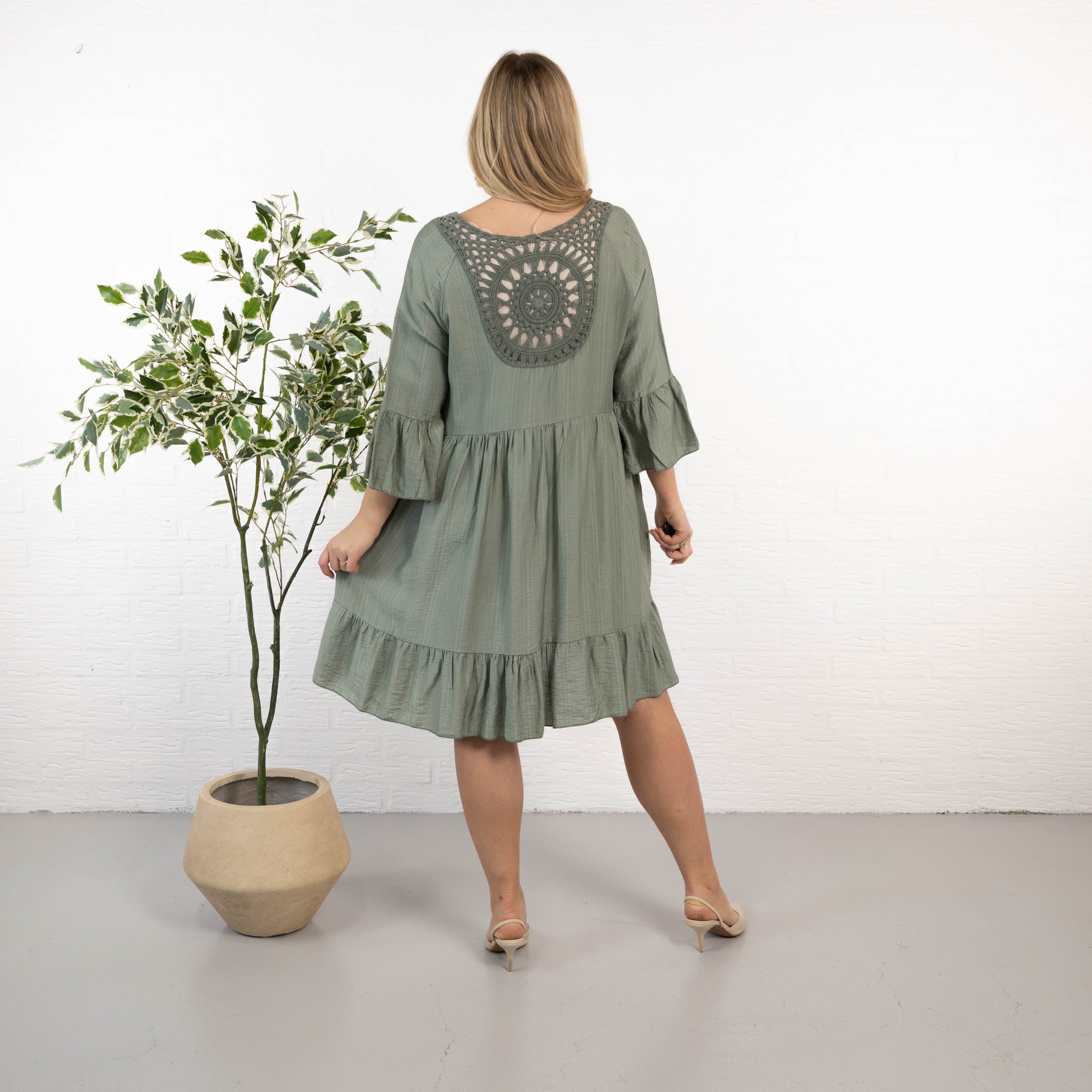 Elsebeth kjole, Khaki