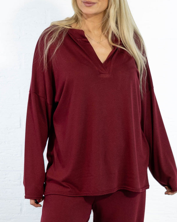 Zascha t-shirt, Bordeaux