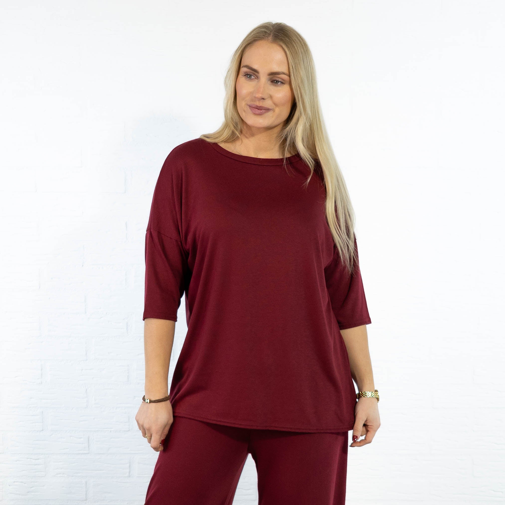 Vilja t-shirt, Bordeaux