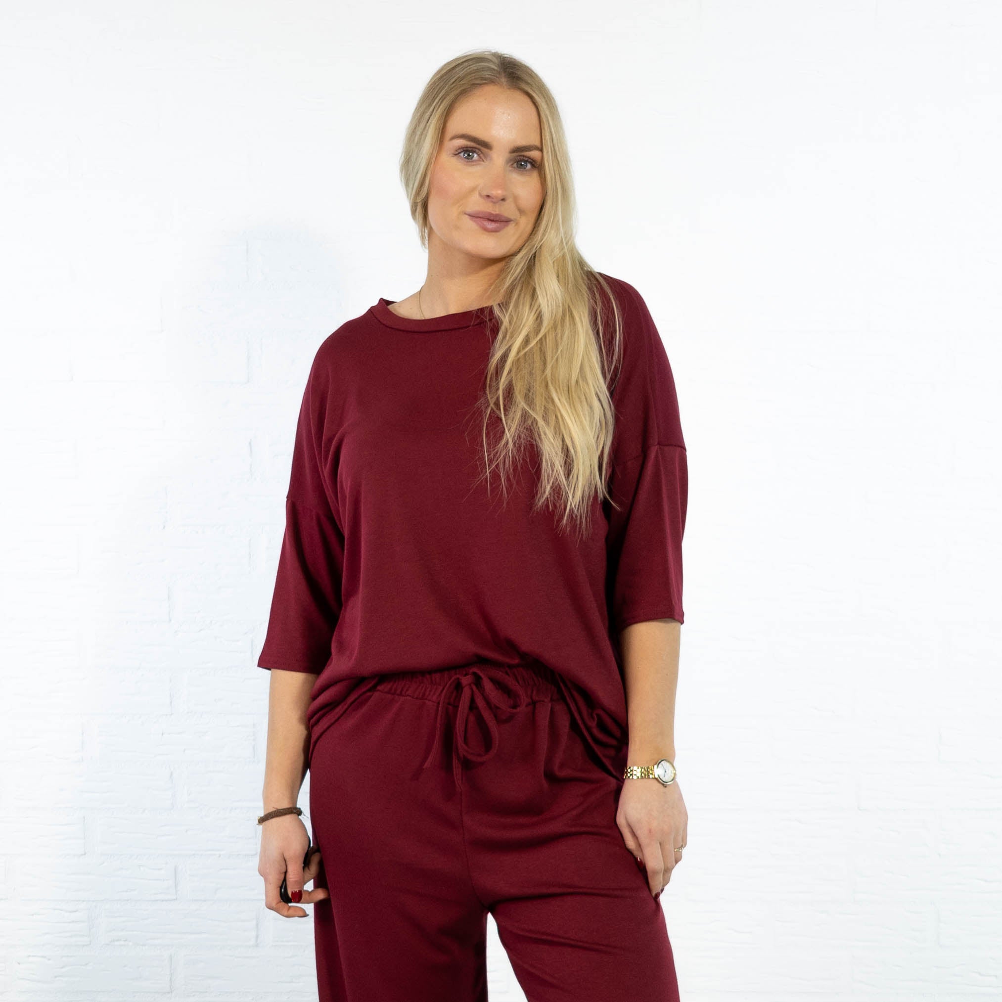 Vilja t-shirt, Bordeaux