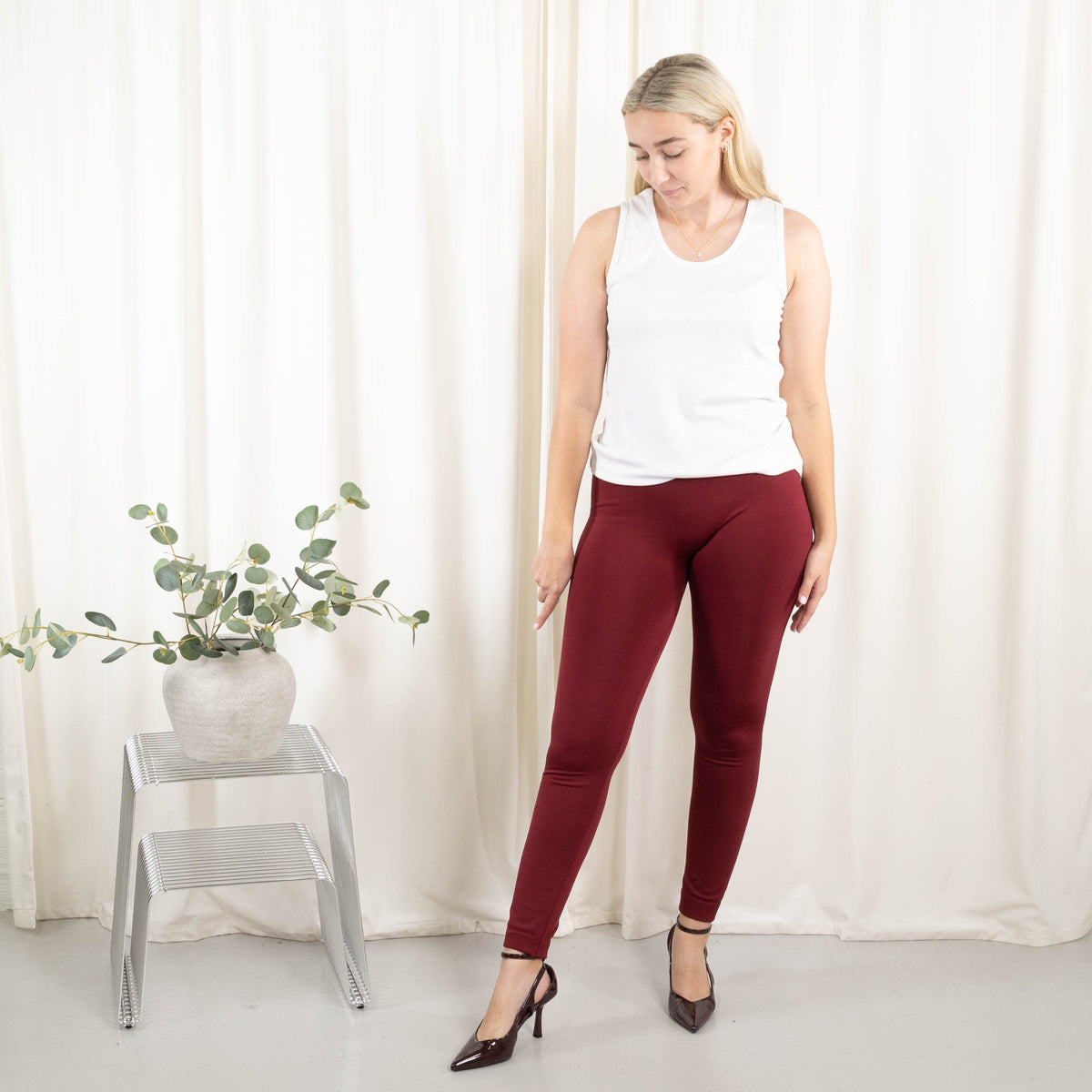 Dina termo leggings, Bordeaux