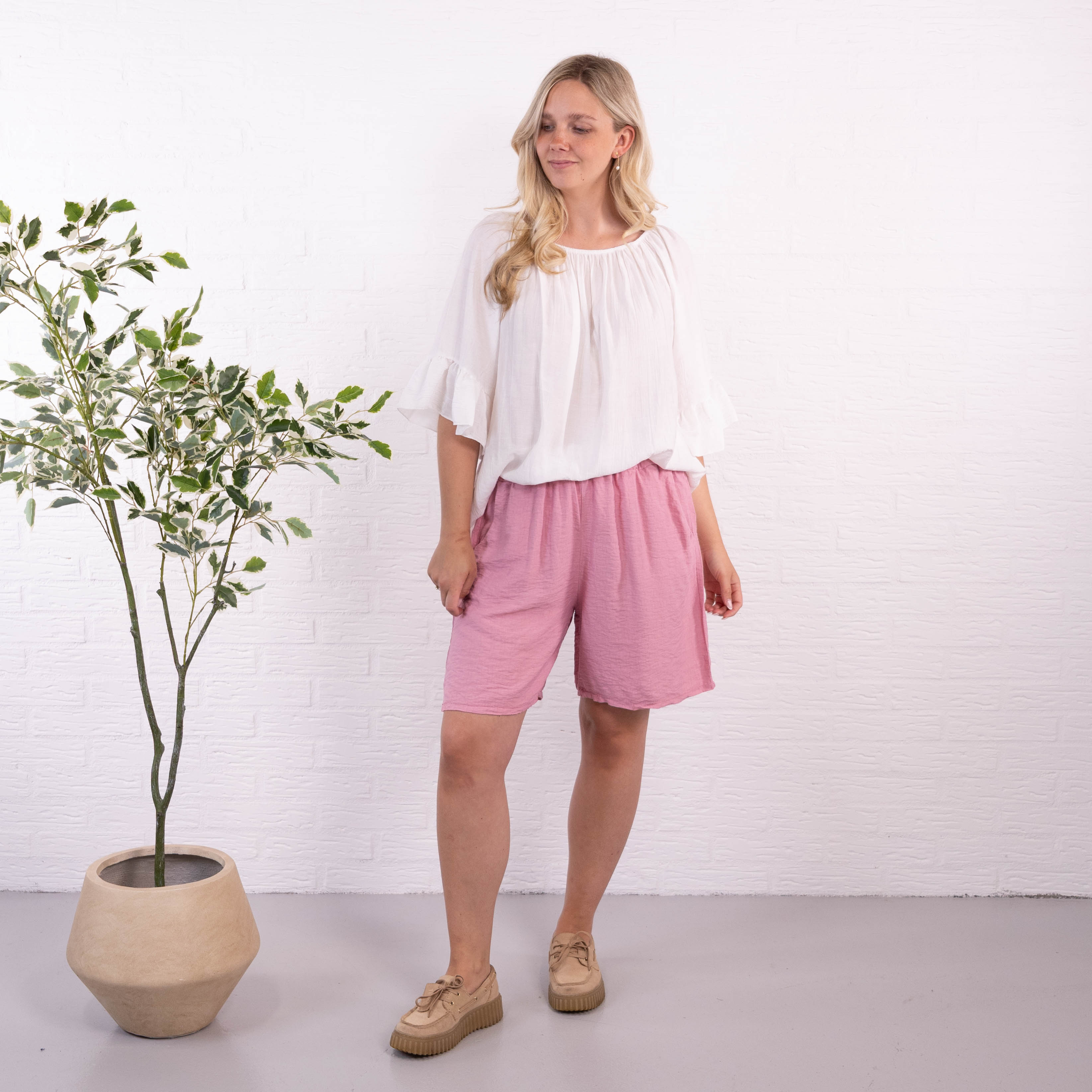 Martha shorts, Old rose
