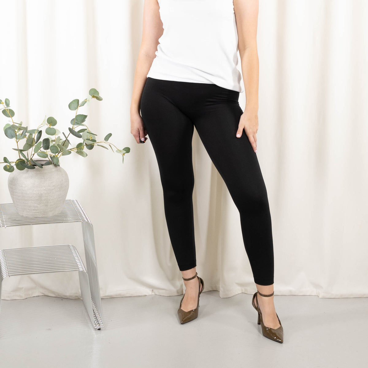Dina termo leggings, Sort