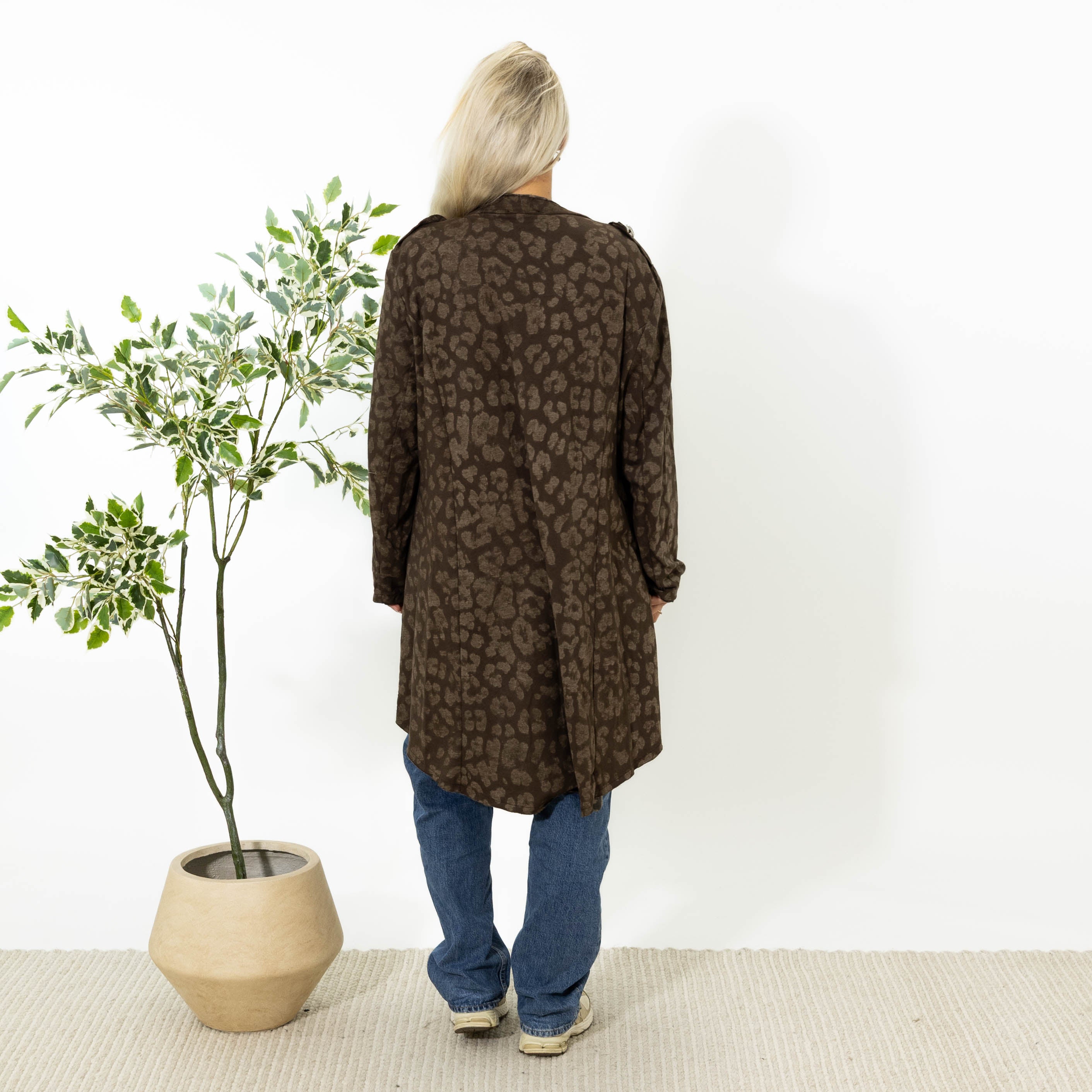 Ulla lang sweatshirt jakke, Choko