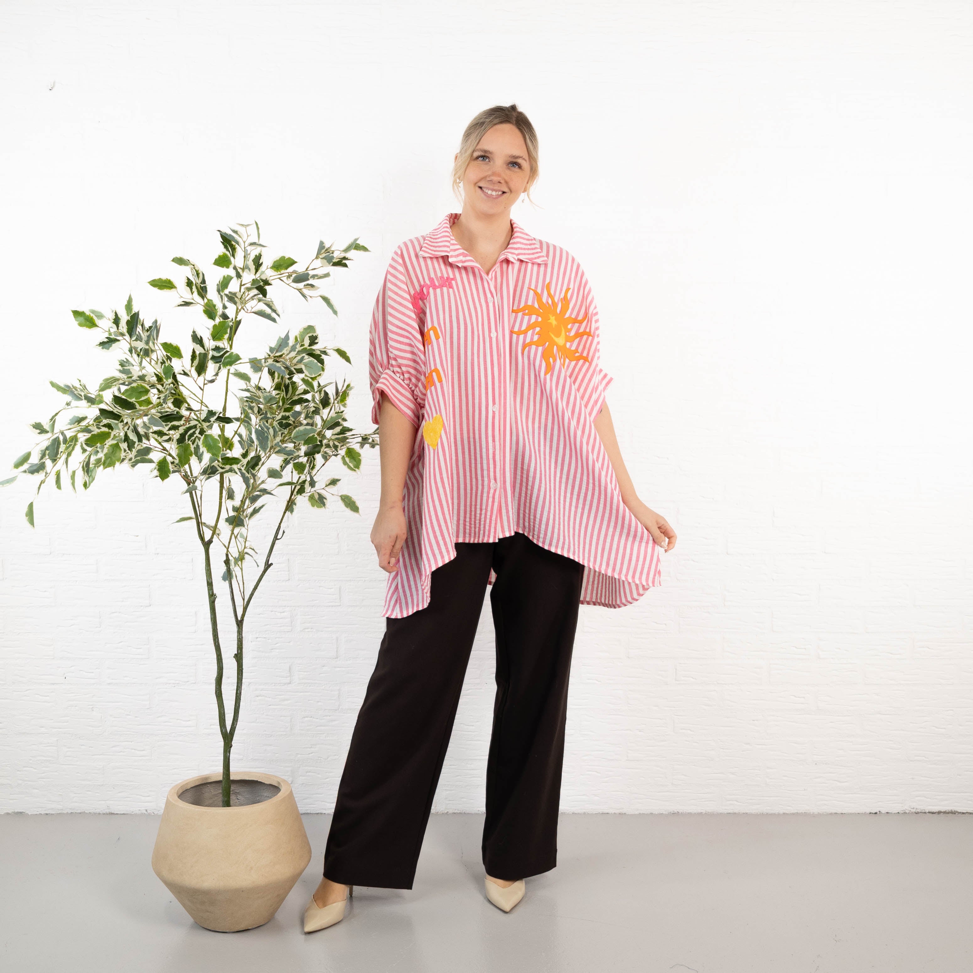 Pammy skjorte/tunika, Pink