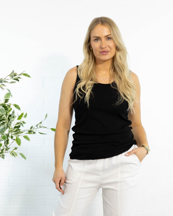 Nina top, Sort