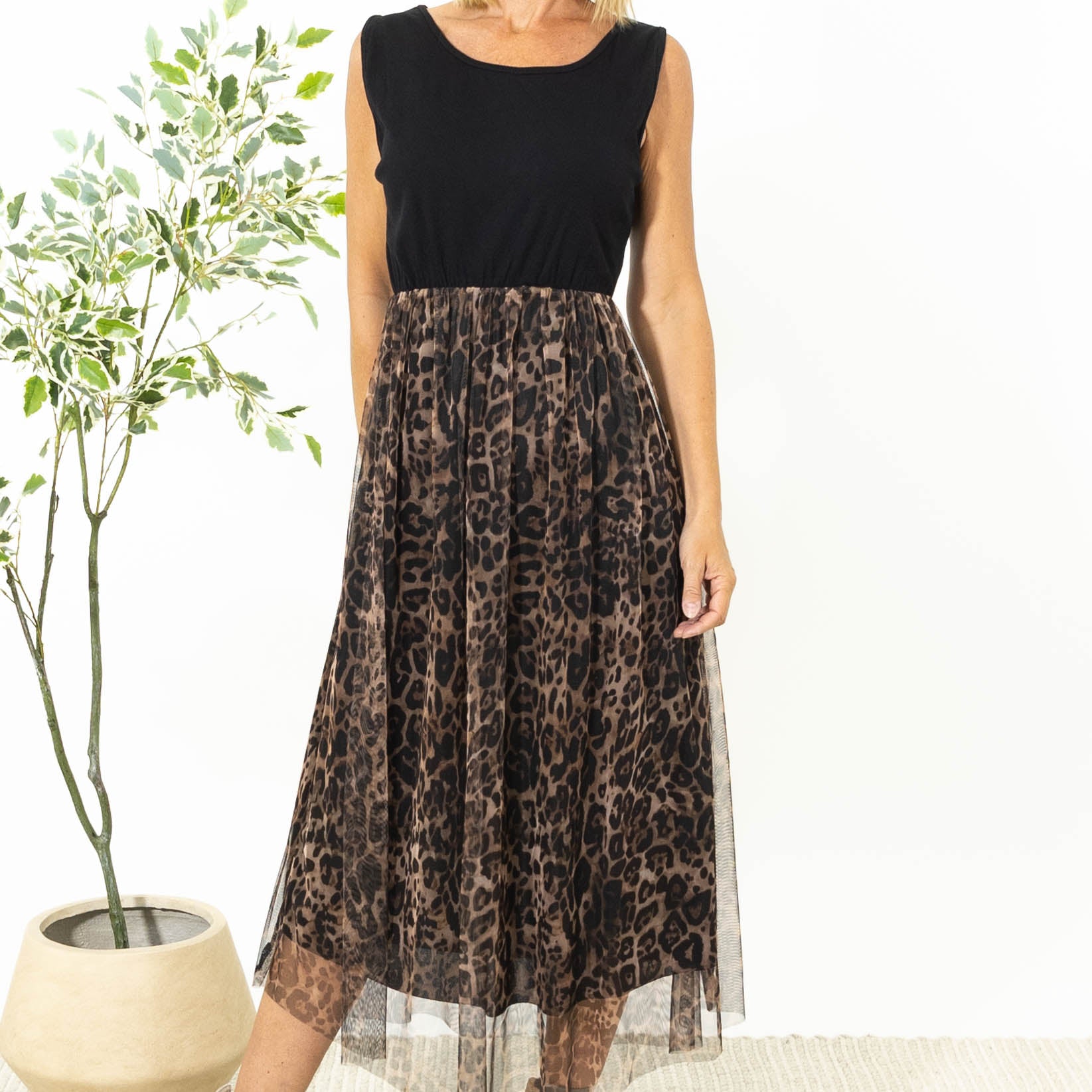 Agnete rib kjole, Camel