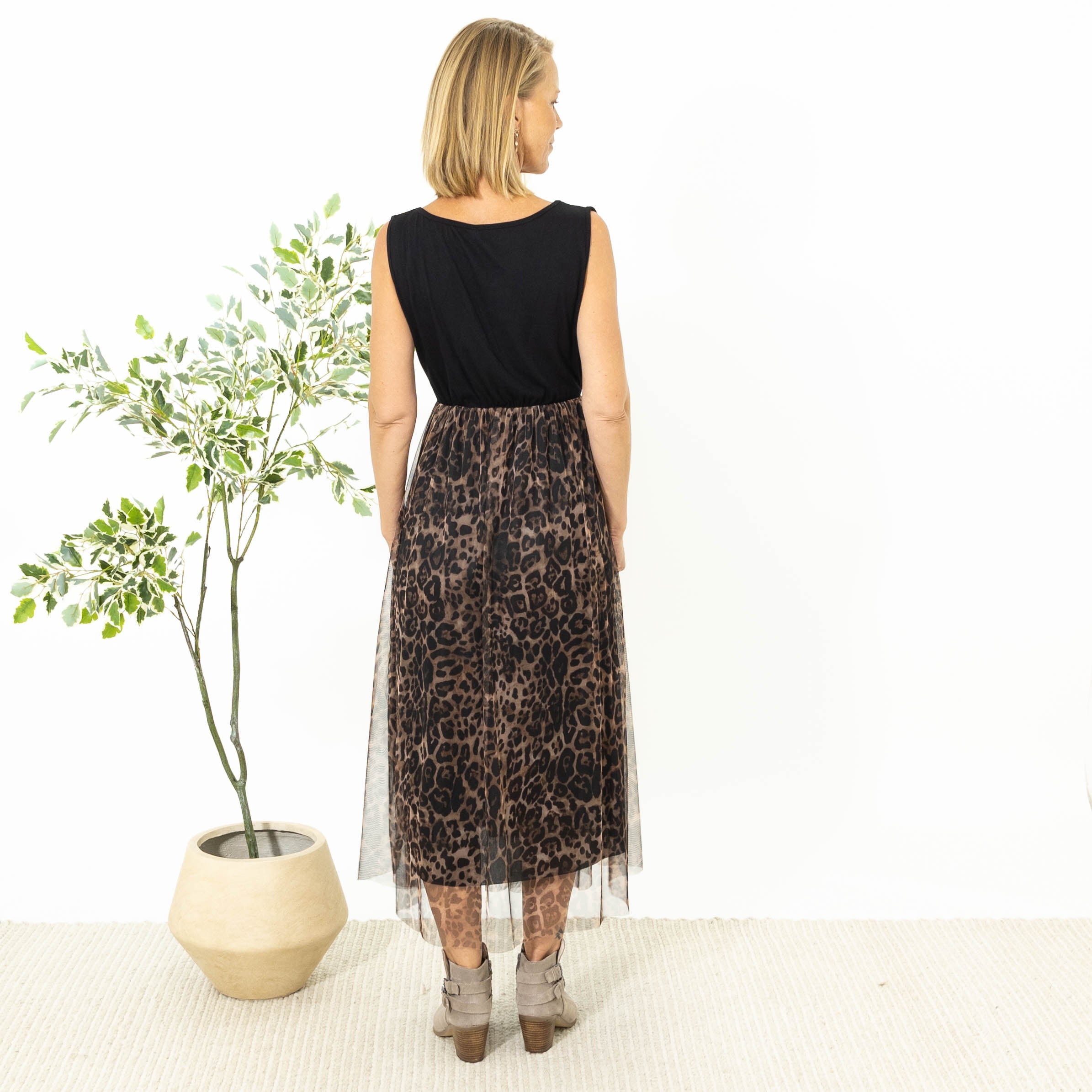 Agnete rib kjole, Camel