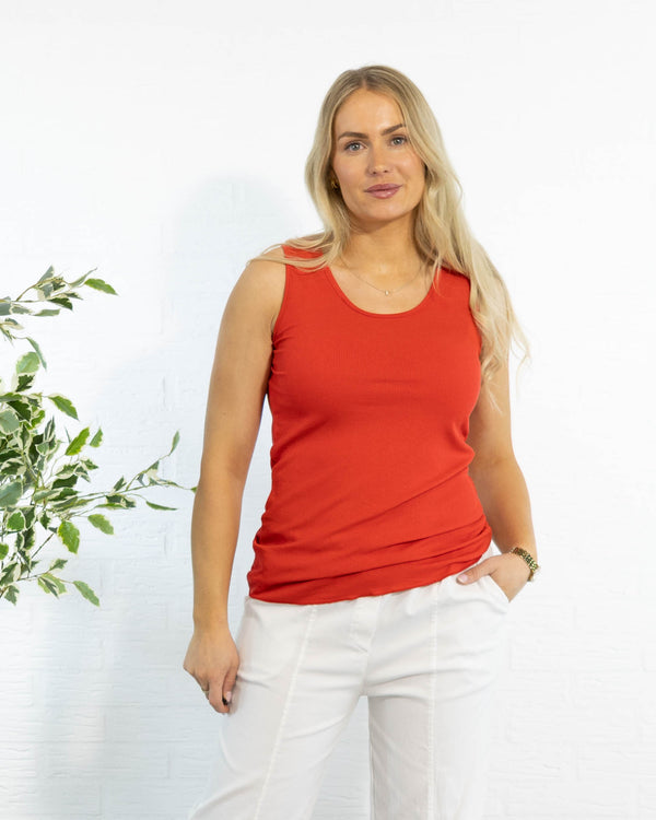 Nina top, Rød