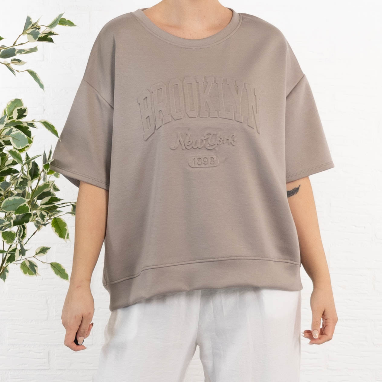 Kisa sweatshirt, Taupe