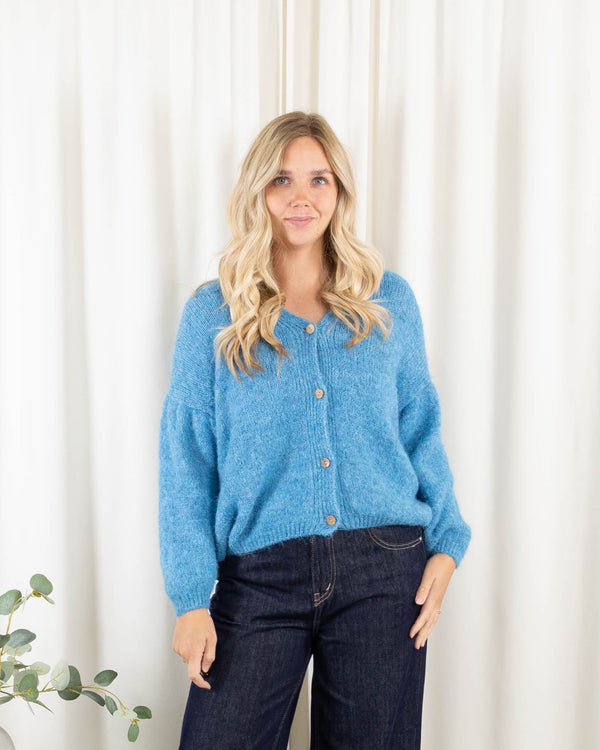 Leona cardigan, Blå