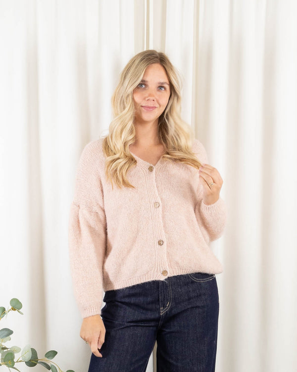 Leona cardigan, Rosa