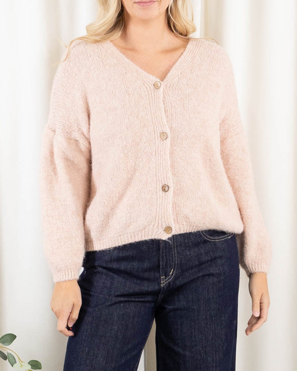Leona cardigan, Rosa