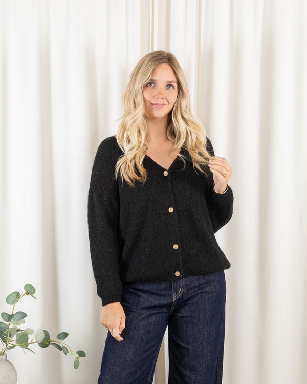 Leona cardigan, Sort