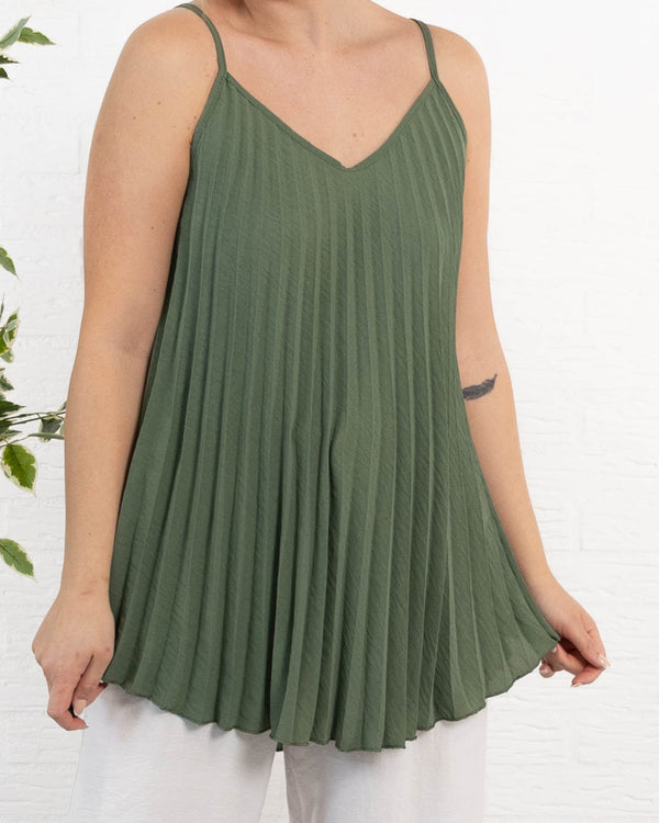 Jemima strop-top, Khaki