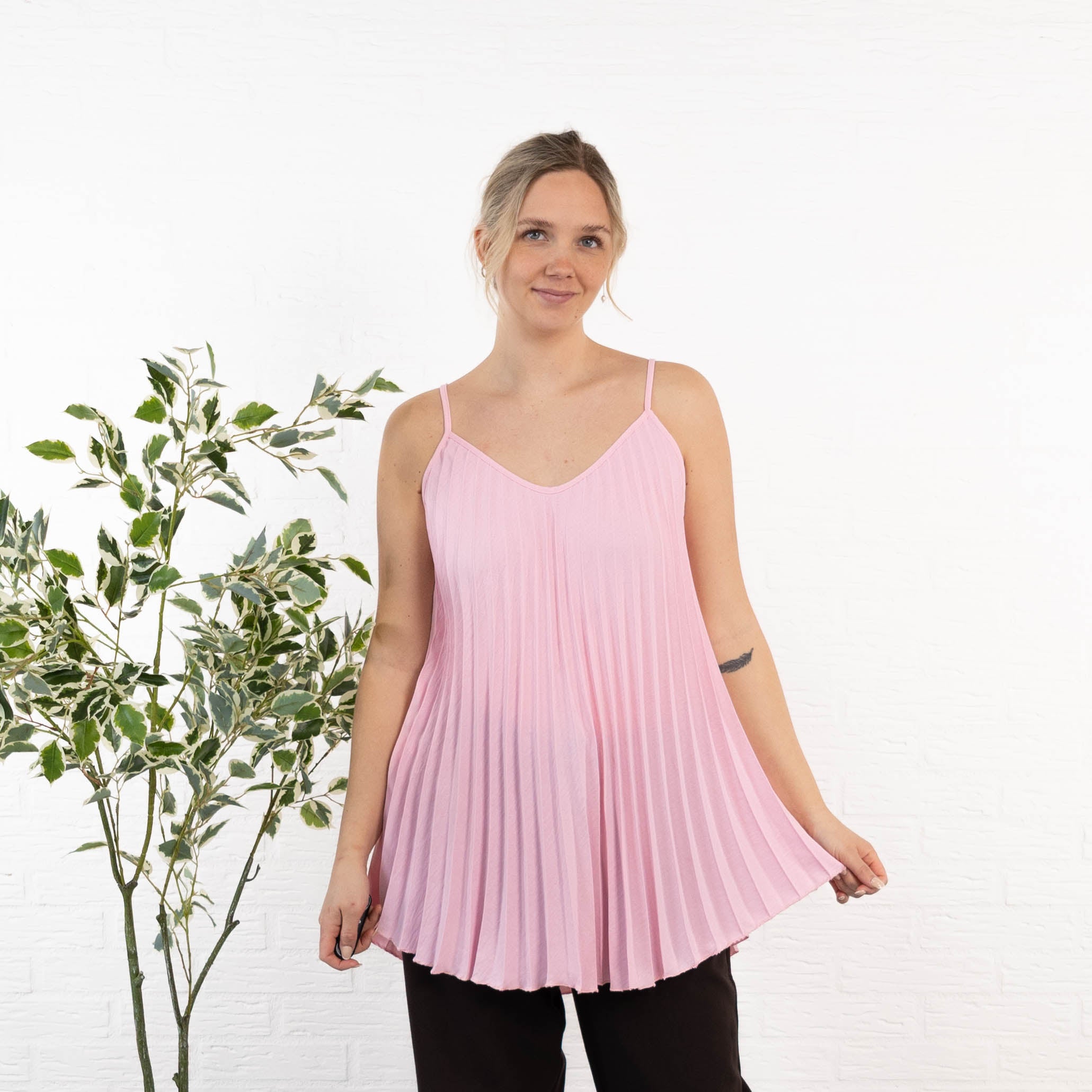 Jemima strop-top, Lyserød