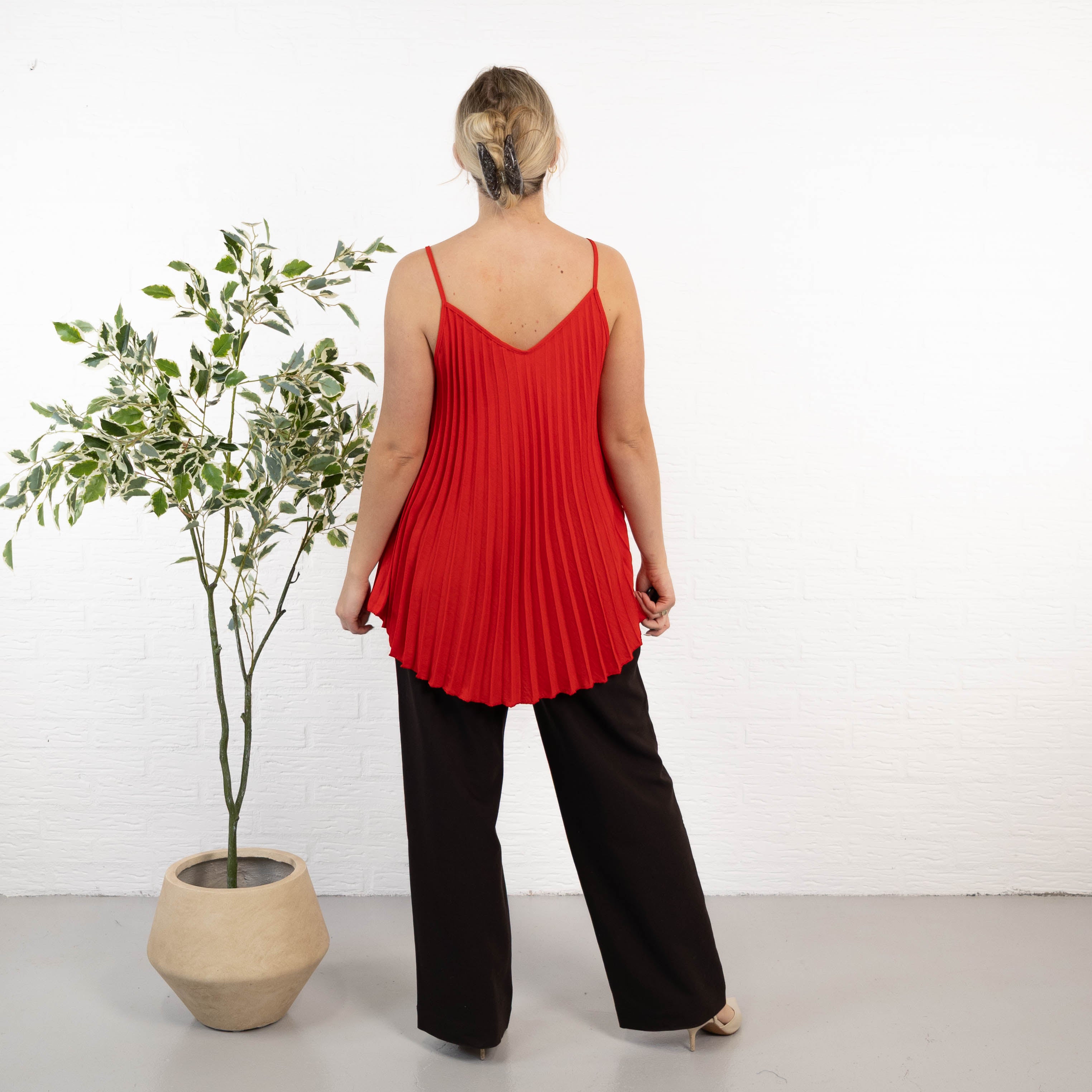Jemima strop-top, Rød