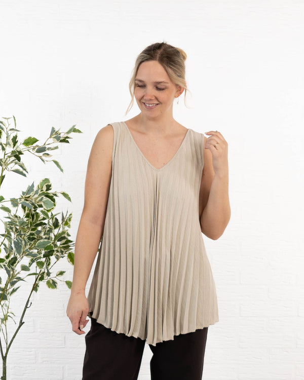 Gemma top, Beige