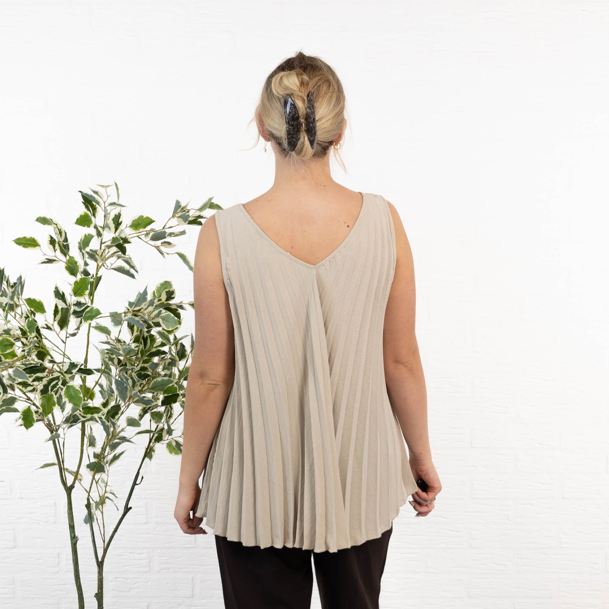 Gemma top, Beige