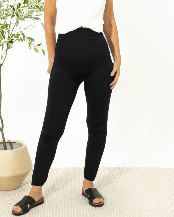 Dina termo leggings, Sort