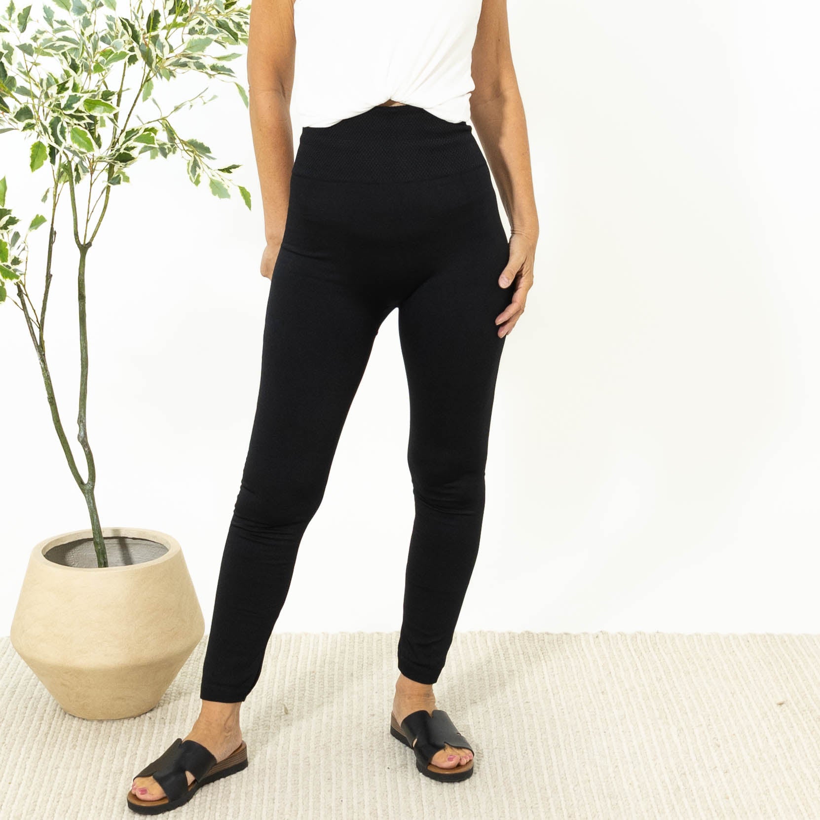 Dina termo leggings (stor), Sort