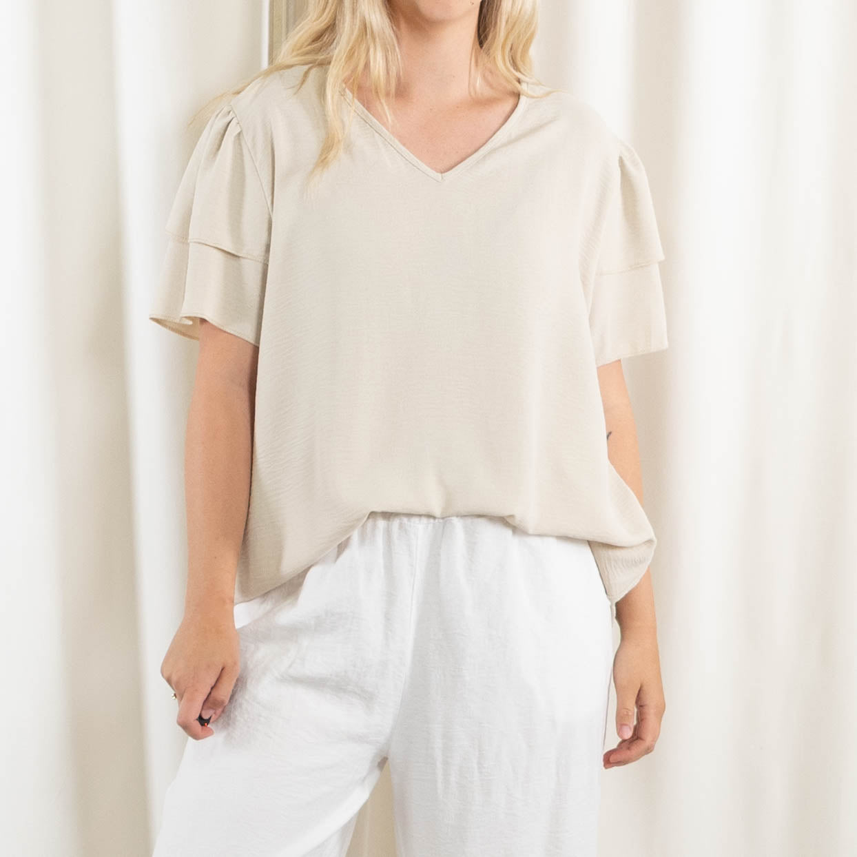 Sage overdel, Beige