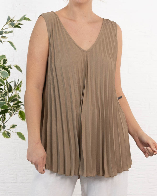Gemma top, Taupe