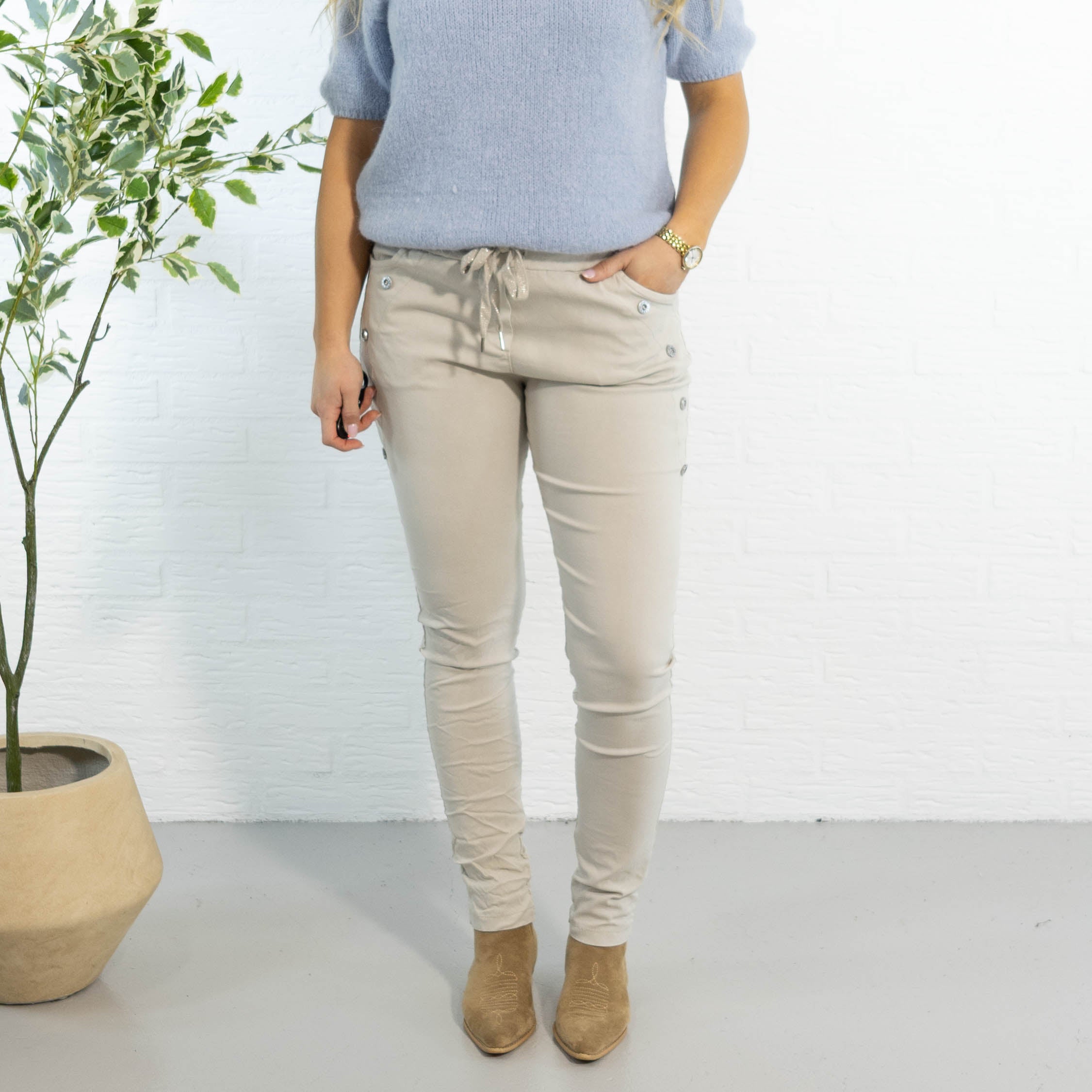 Ziggie bukser, Beige