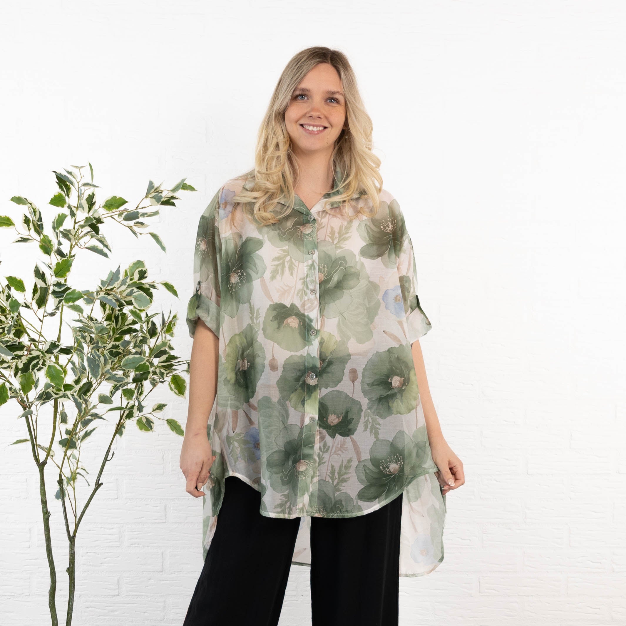 Tully skjorte/tunika, Khaki