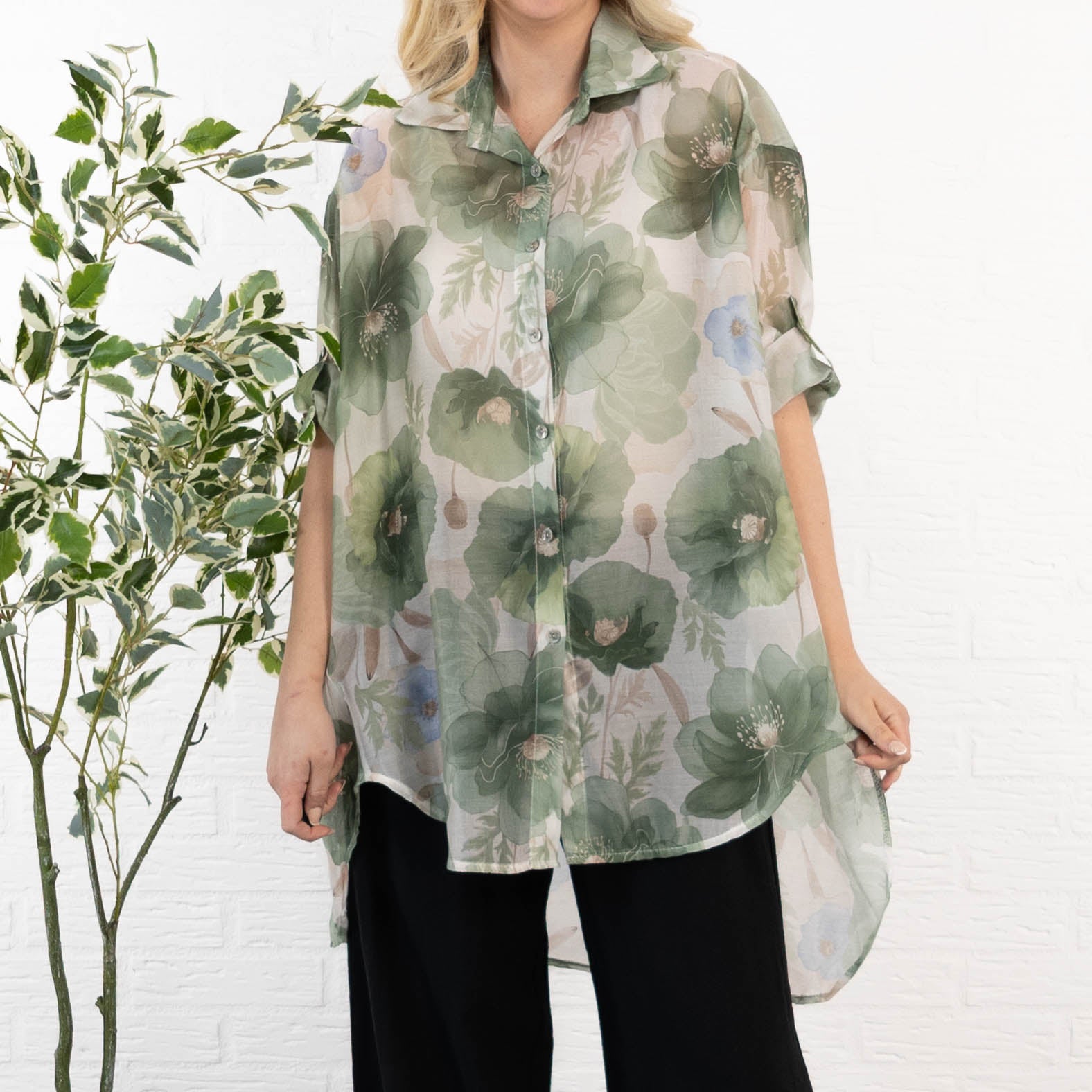 Tully skjorte/tunika, Khaki