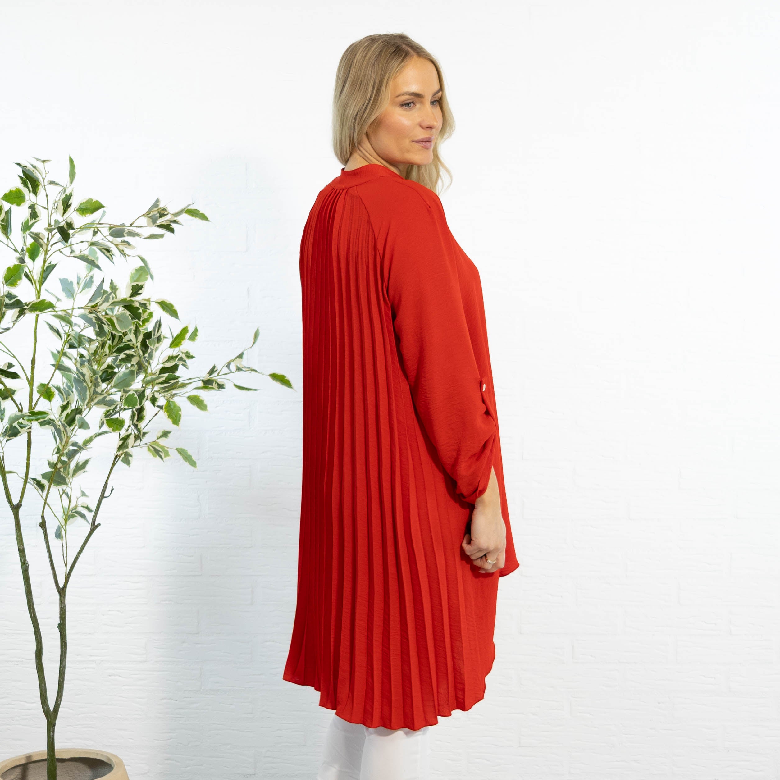 Derry skjorte tunika, Rød