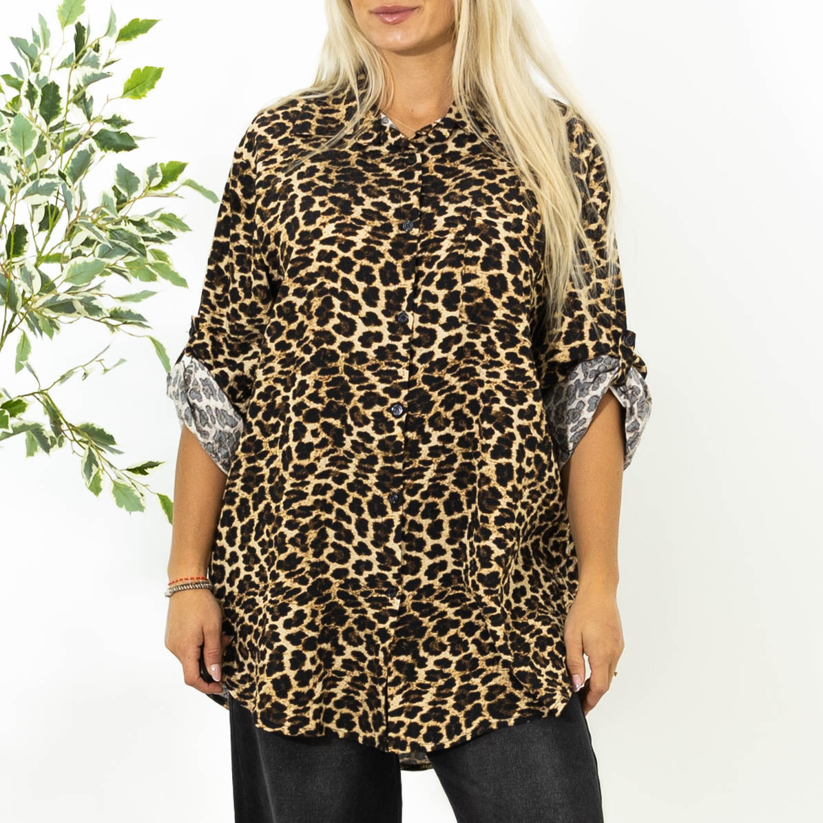 Andrea skjorte/tunika, Leopard
