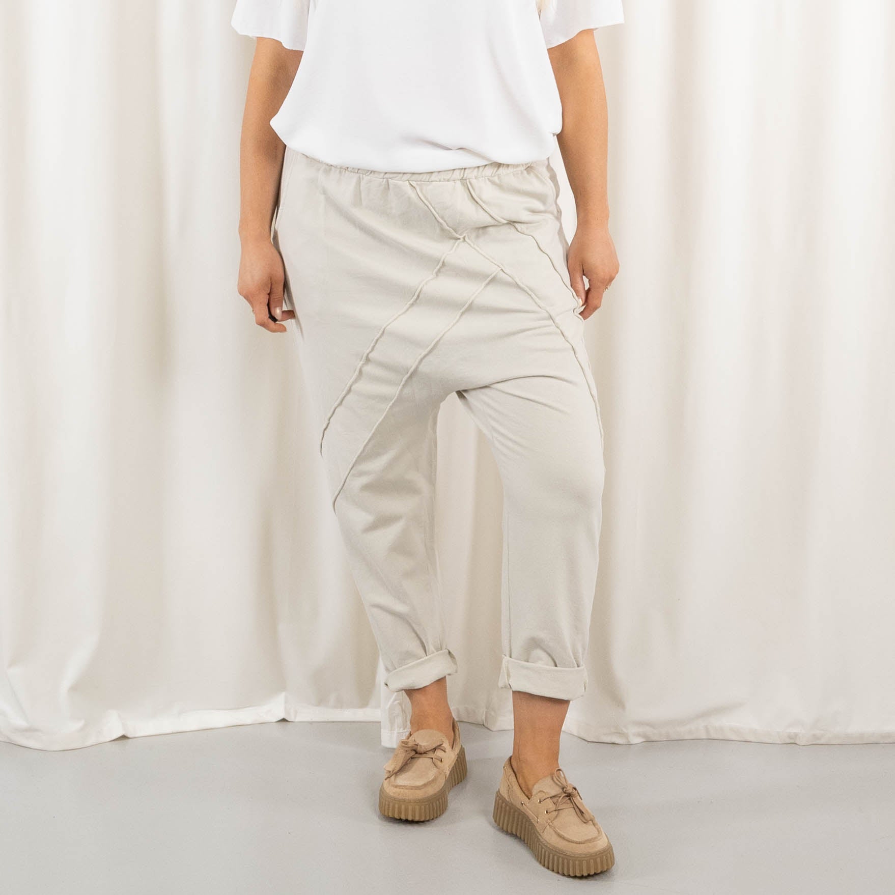 Slasky 7/8 bukser, Beige