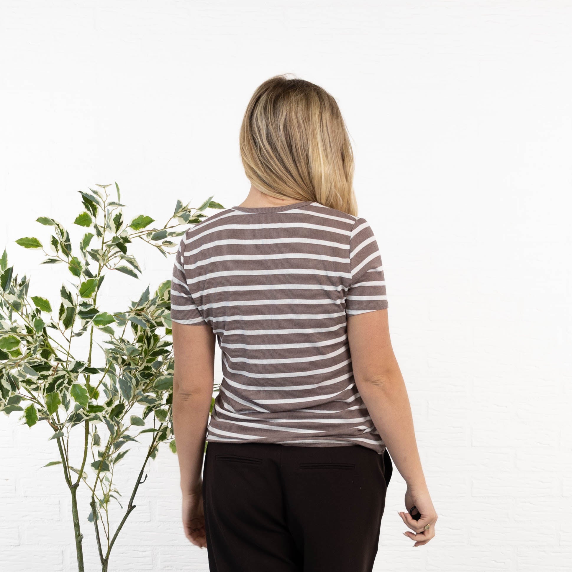 Alina t-shirt, Taupe