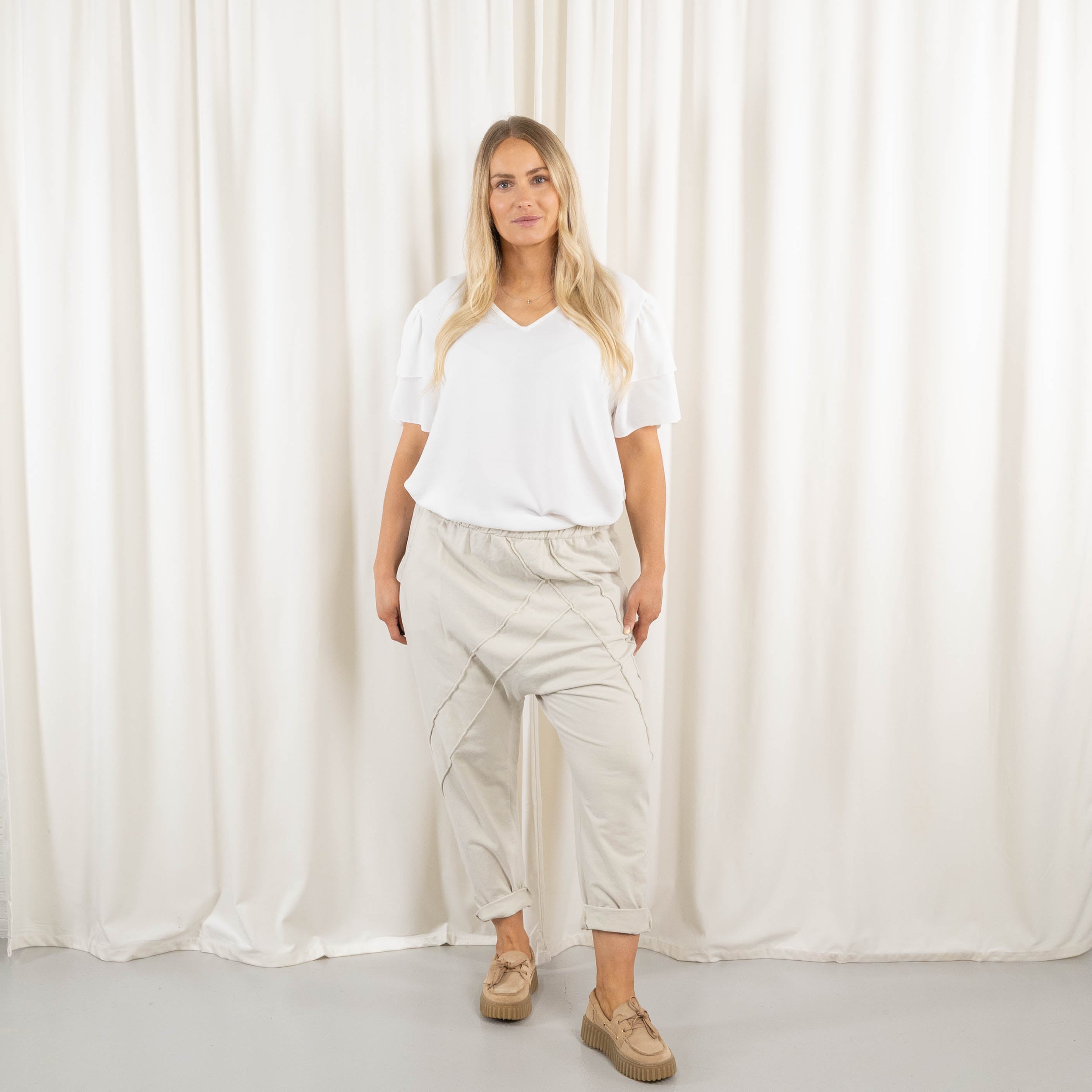 Slasky 7/8 bukser, Beige